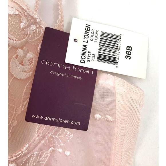 Donna L’oren Gold Label Women's Size 36B Style 2023 Pink Lace Corset Bustier - Picture 9 of 14